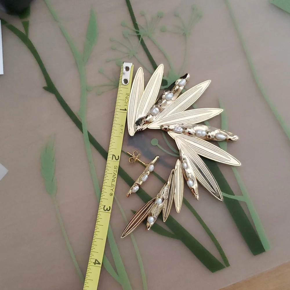 Rosantica "Apache" River Pearls Ear Cuff & Earring Set - Picture 7 of 9